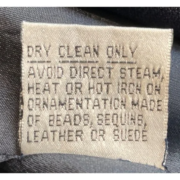 John Meyer Norwich Womens Size 12 Blue Vintage Lined Beaded Shoulder Pads Blazer - Picture 10 of 11